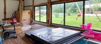 Lovely home in Saint Ouen du Breuil with sauna