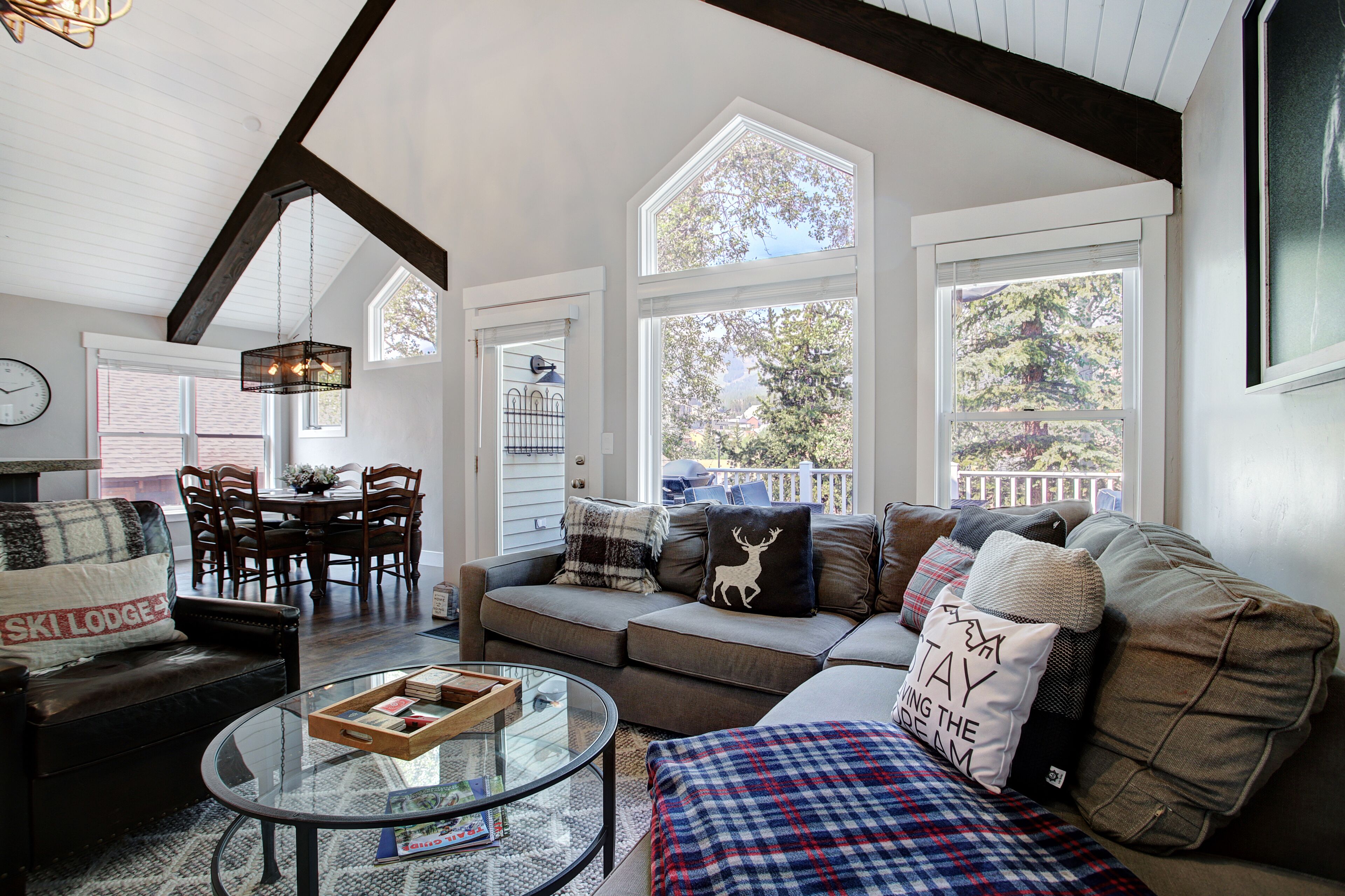 Smart TV, fireplace, video games, books