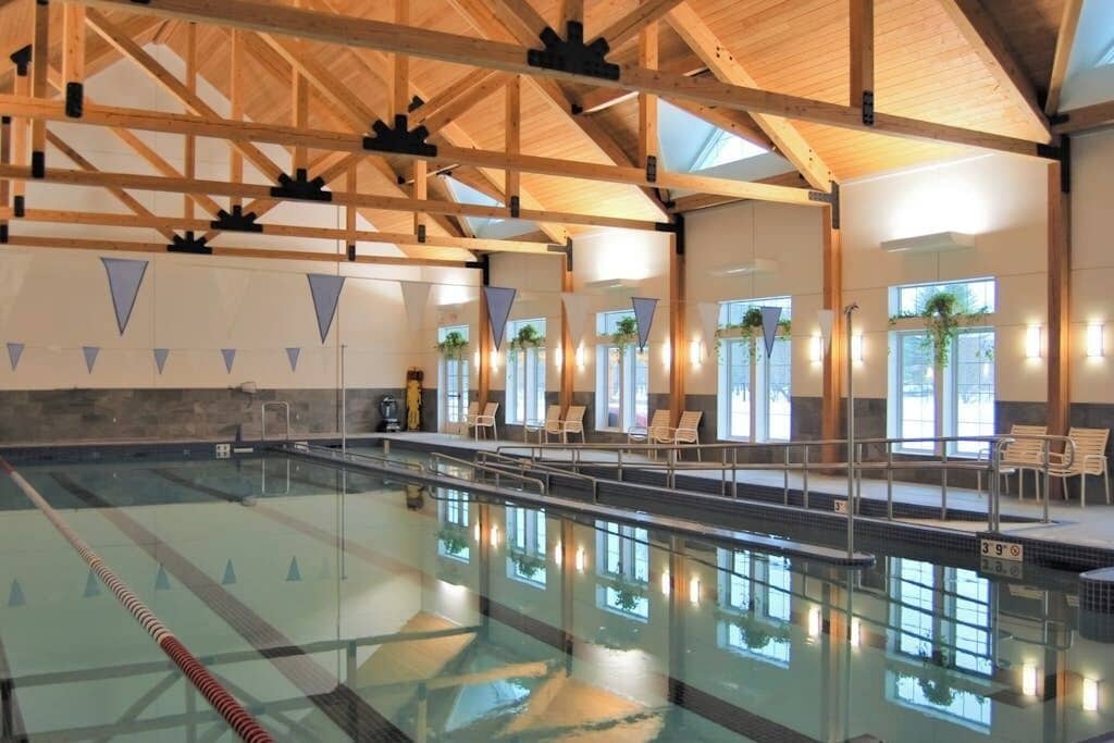 Indoor pool, a heated pool