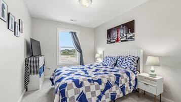 Desk, iron/ironing board, travel crib, WiFi (free)