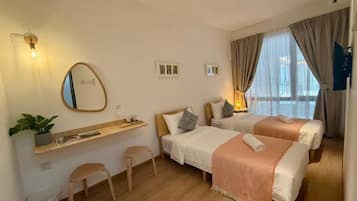 Twin Room | Blackout curtains, iron/ironing board, free WiFi, wheelchair access
