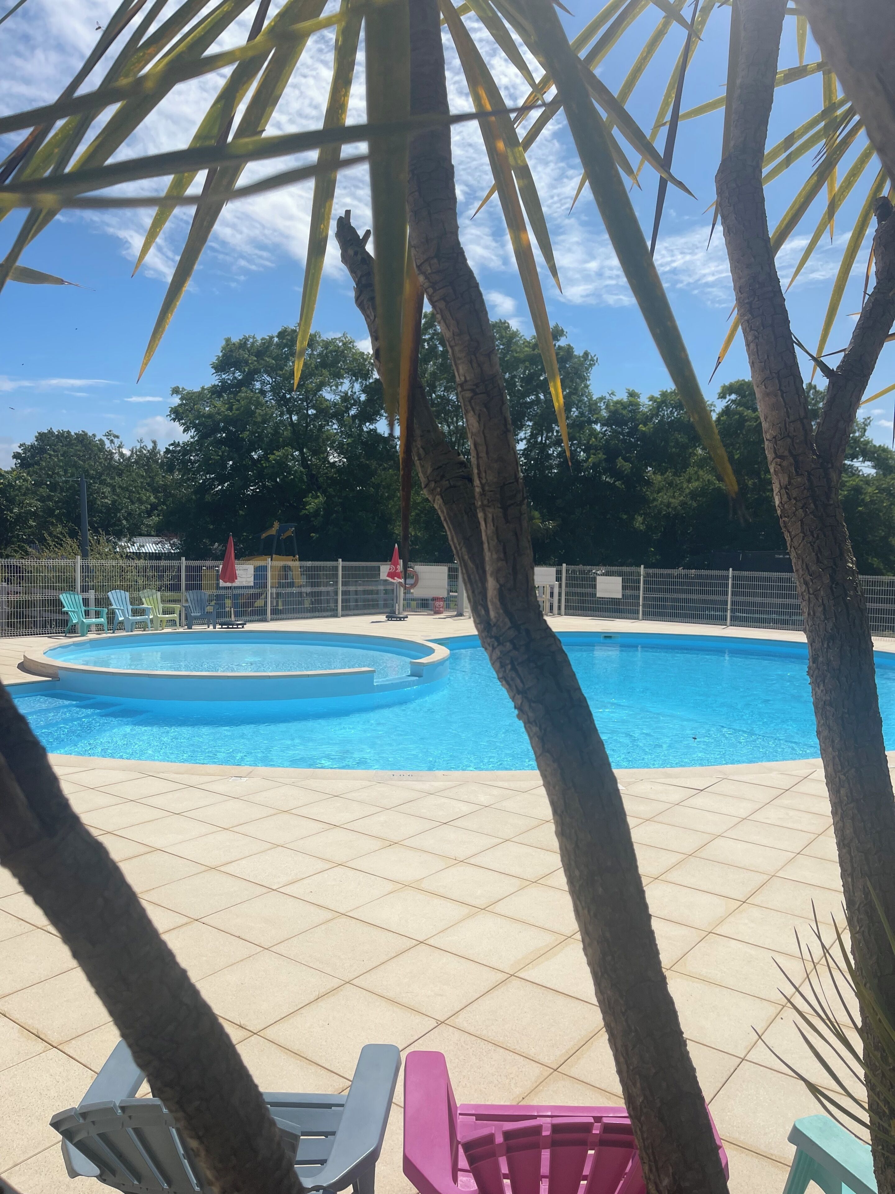 A heated pool