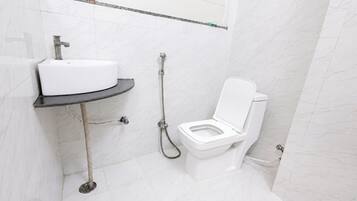 Double Room | Bathroom | Shower, slippers, soap, shampoo