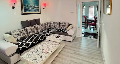 2-bedroom 1- living room apartment in charming Pancevo with AC for your leisure.