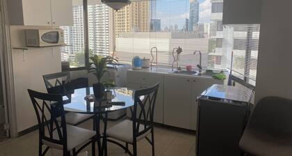 3-ROOM APARTMENT IN PUNTA PAITILLA WITH OPEN-PLAN KITCHEN, PARKING, WIFI, AND VISTASKY BUILDING