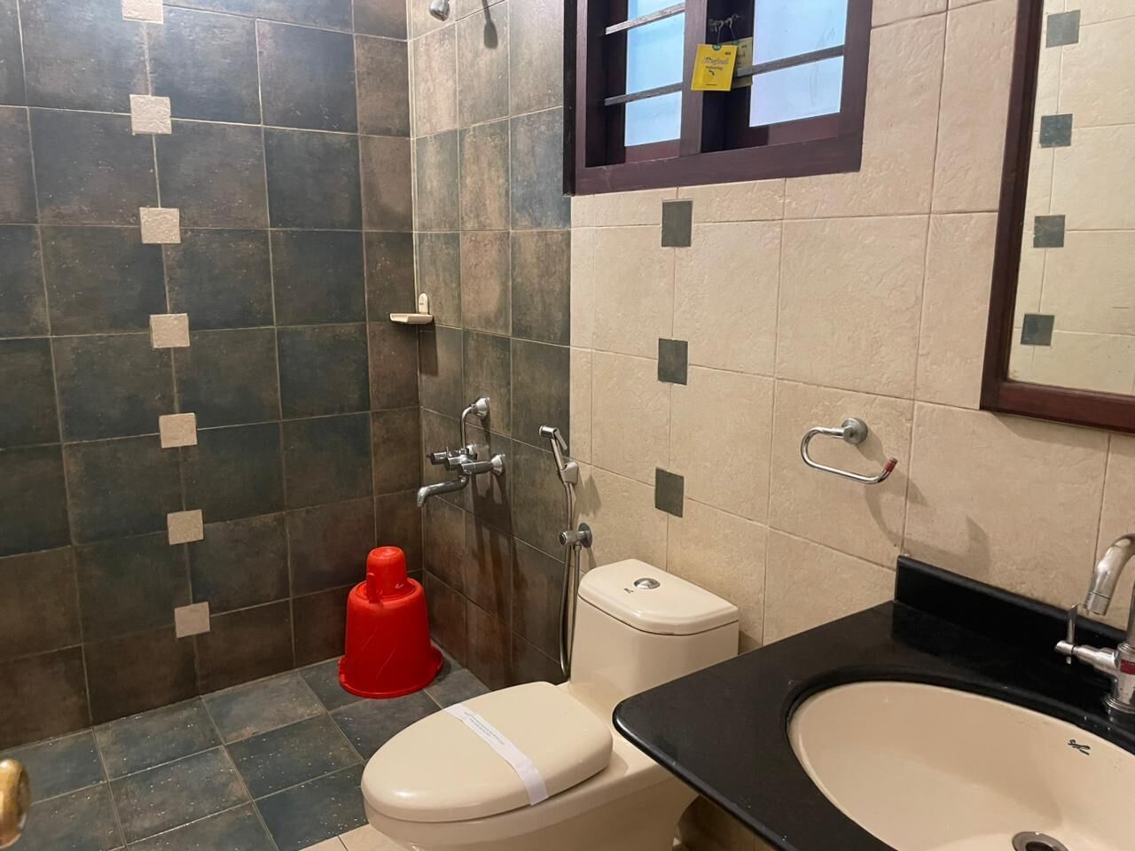 Habitación doble Deluxe, vista a la montaña | Baño | Amenidades de baño gratuitas, jabón, shampoo, papel de baño 