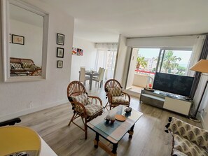 TV - T3 Apartment with parking, sea & mountain view (Canet-en-Roussillon)