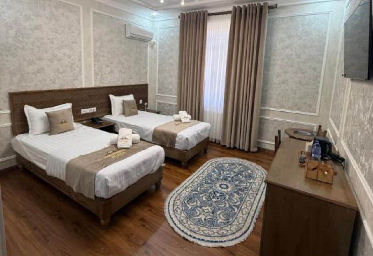 In-room safe, desk, laptop workspace, blackout drapes