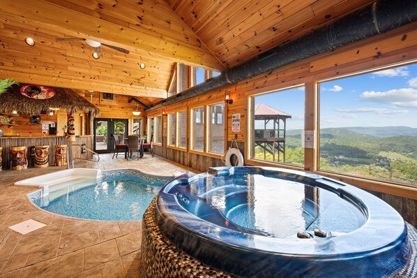 Pool - Private Mountain Resort | Indoor Pool, Theater & Sleeps 22 (Sevierville)