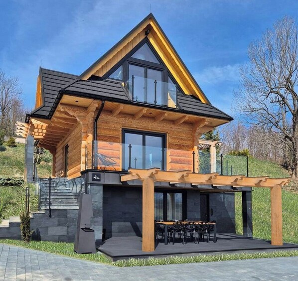 Exterior - luxury house & SPA - jacuzzi, sauna with a view of the Tatra Mountains (Bukowina Tatrzańska)