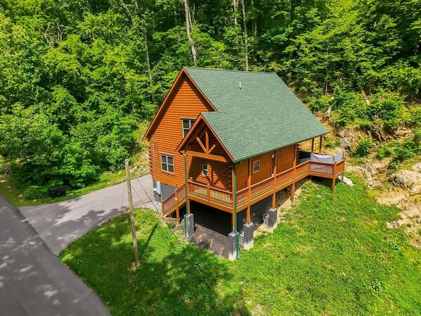 Exterior - Sweet Serenity Retreat | Hot Tub | Wraparound Deck | Sleeps 8 (Sevierville)