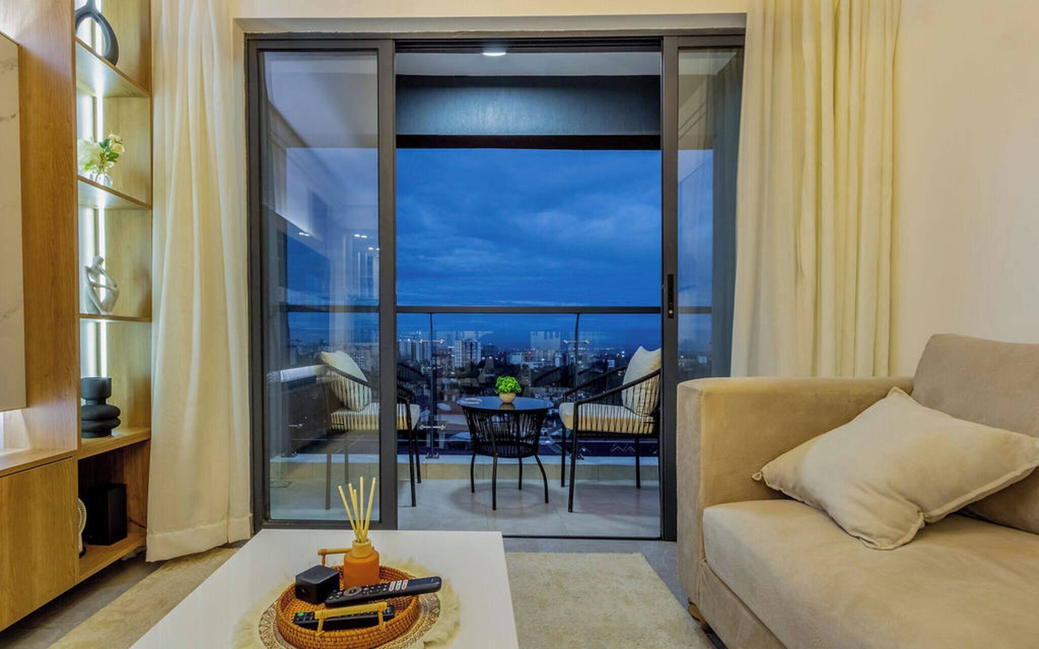 Appartement, 1 chambre, balcon | Aire de séjour