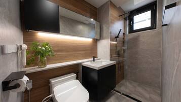 Hair dryer, towels