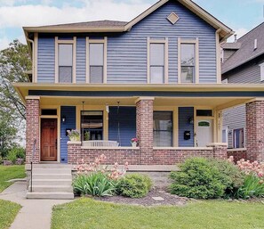 Exterior - Hot Tub | Walk to Mass Ave | Sleeps 18 | 6 BDRMS (Indianapolis)