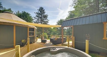 Unique Yurt Cabin Experience in Woods w/ Hot Tub