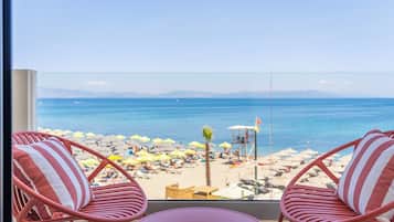 Family Apartment, Balcony, Sea View | Terrace/patio