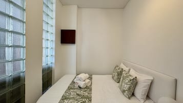 1 habitación y ropa de cama