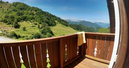 Chalet familial station Guzet 1400 - Vue montagne - 5 pers