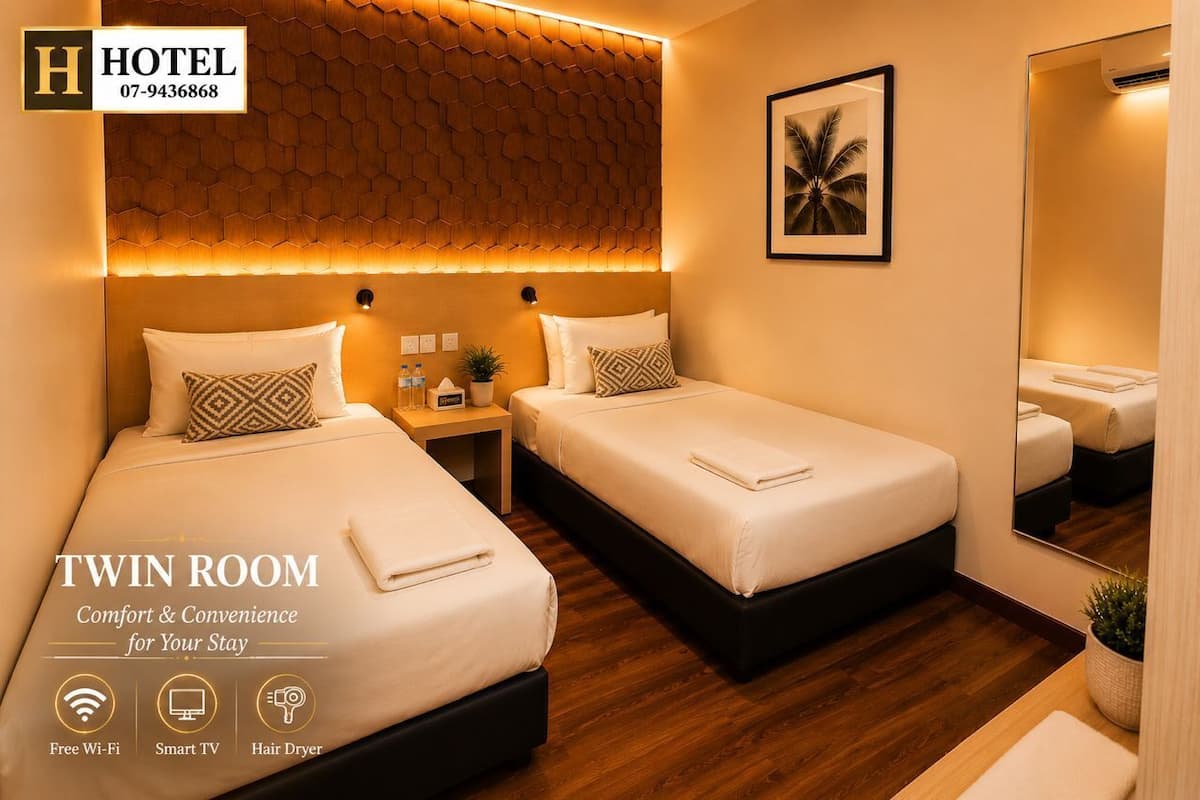 Twin Room | Iron/ironing board, free WiFi, bed sheets