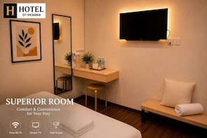 Superior Room | Iron/ironing board, free WiFi, bed sheets