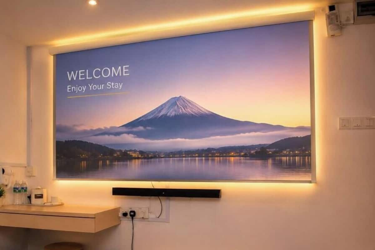 Tabla de planchar con plancha, wifi gratis y ropa de cama