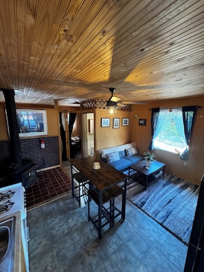 Living area - Rustic Red Retreat (Talkeetna)