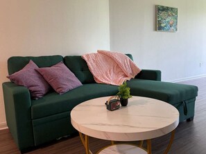 Living area - Serene 1-bedroom apartment in vibrant Austin (Austin)