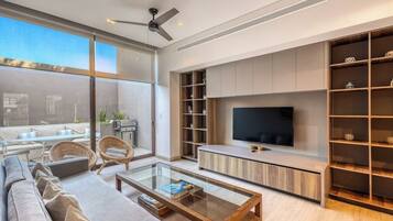 Departamento, varias camas (Marina Azul Paraiso) | Área de sala de estar