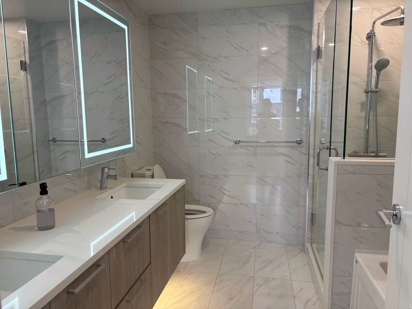 Towels, soap, toilet paper