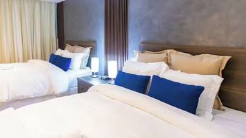 Iron/ironing board, WiFi, bed sheets