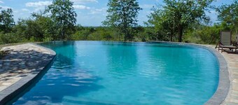 Safari house in Kruger National Park with private waterhole