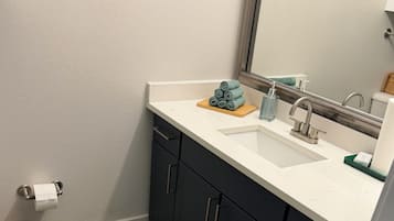 Towels, soap, toilet paper