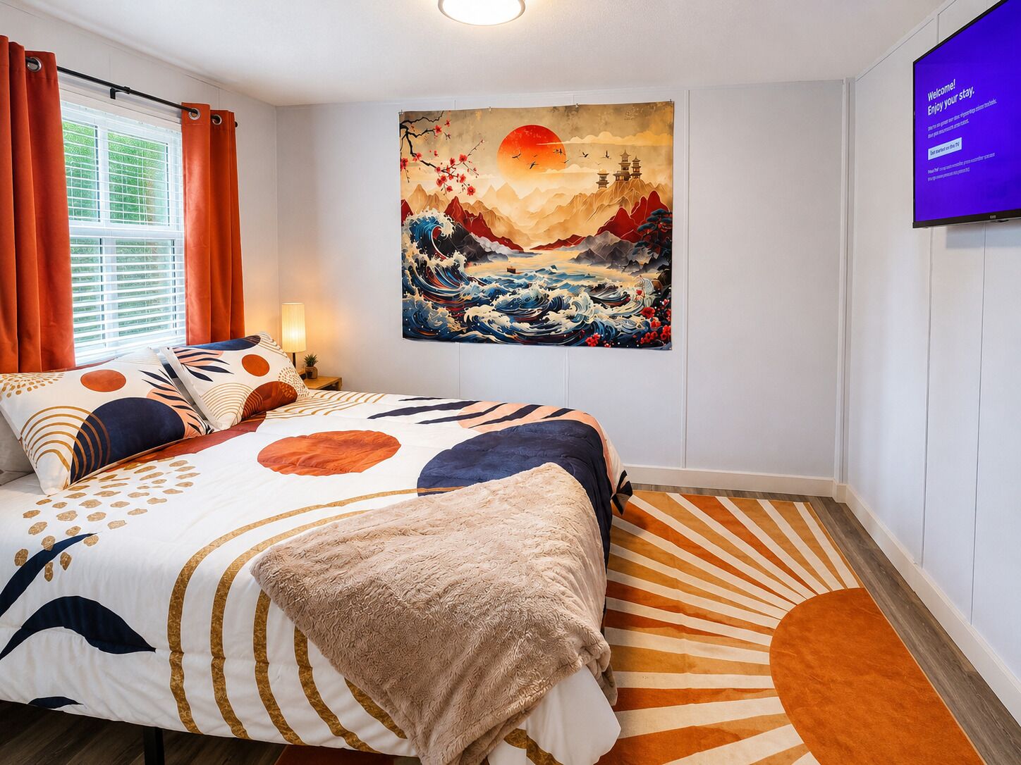 3 bedrooms, desk, iron/ironing board, free WiFi