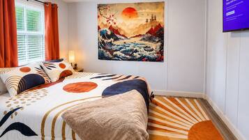 3 slaapkamers, een bureau, een strijkplank/strijkijzer, gratis wifi