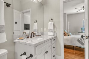 Bathroom - THE PARKER, A Modern Retreat Near Everything: 3 BR, 3.5 bathroom house Sleeps 8 (Houston)