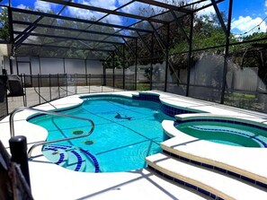 Indoor pool - 4-Bedroom, 3-Bathroom Family Home with Pool Near Disney (Davenport)