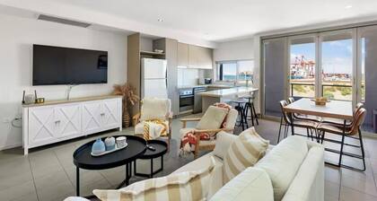 Stylish Coastal Penthouse with Port Views