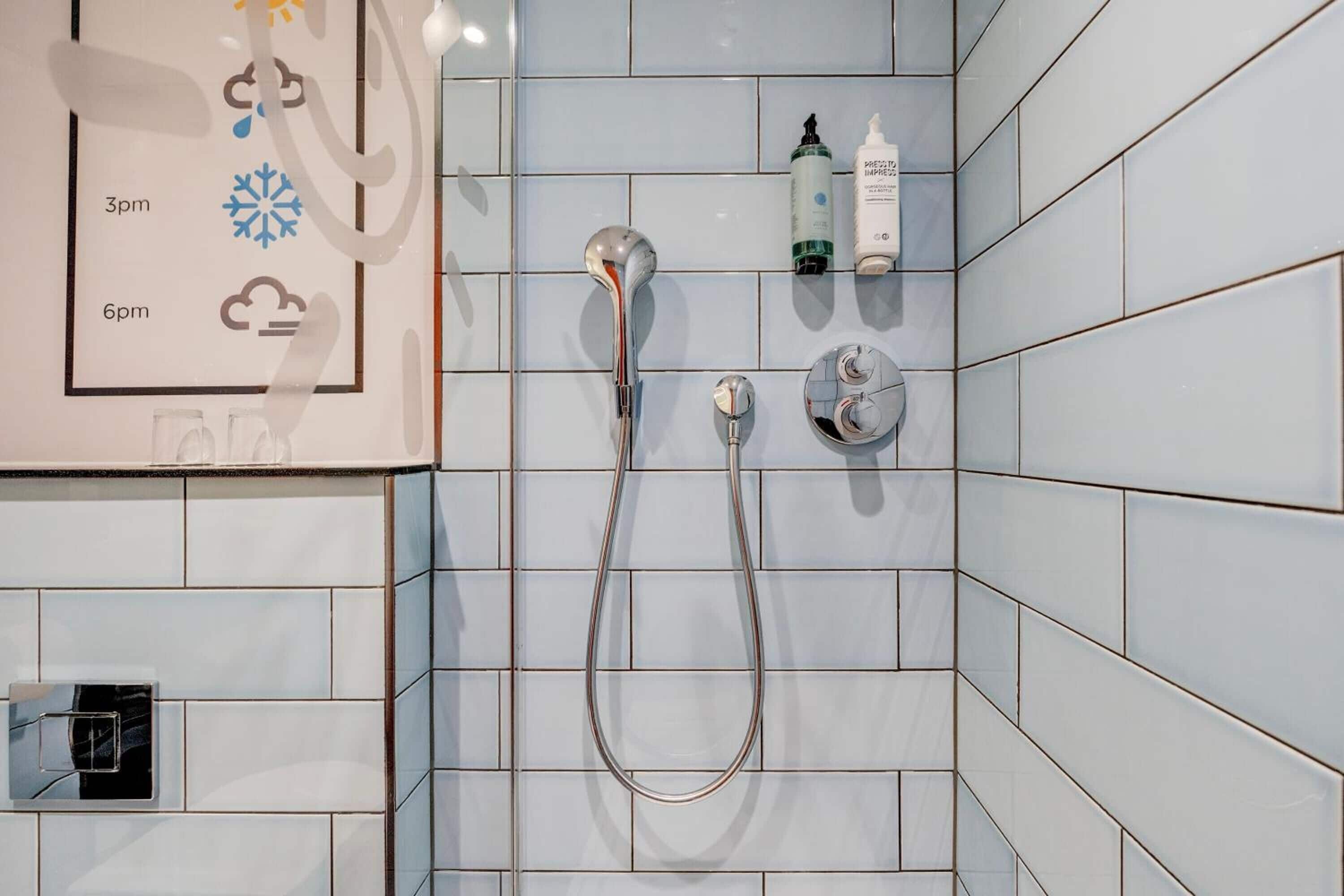 Hair dryer, towels