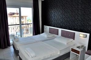 Classic Twin Room, Balcony, Beach View | Desk, laptop workspace, blackout drapes, soundproofing - SAYGILI BEACH HOTEL (Manavgat)