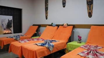 Sauna, spa, bain de vapeur, massage aux pierres chaudes