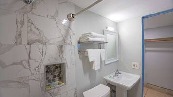 Shower, hair dryer