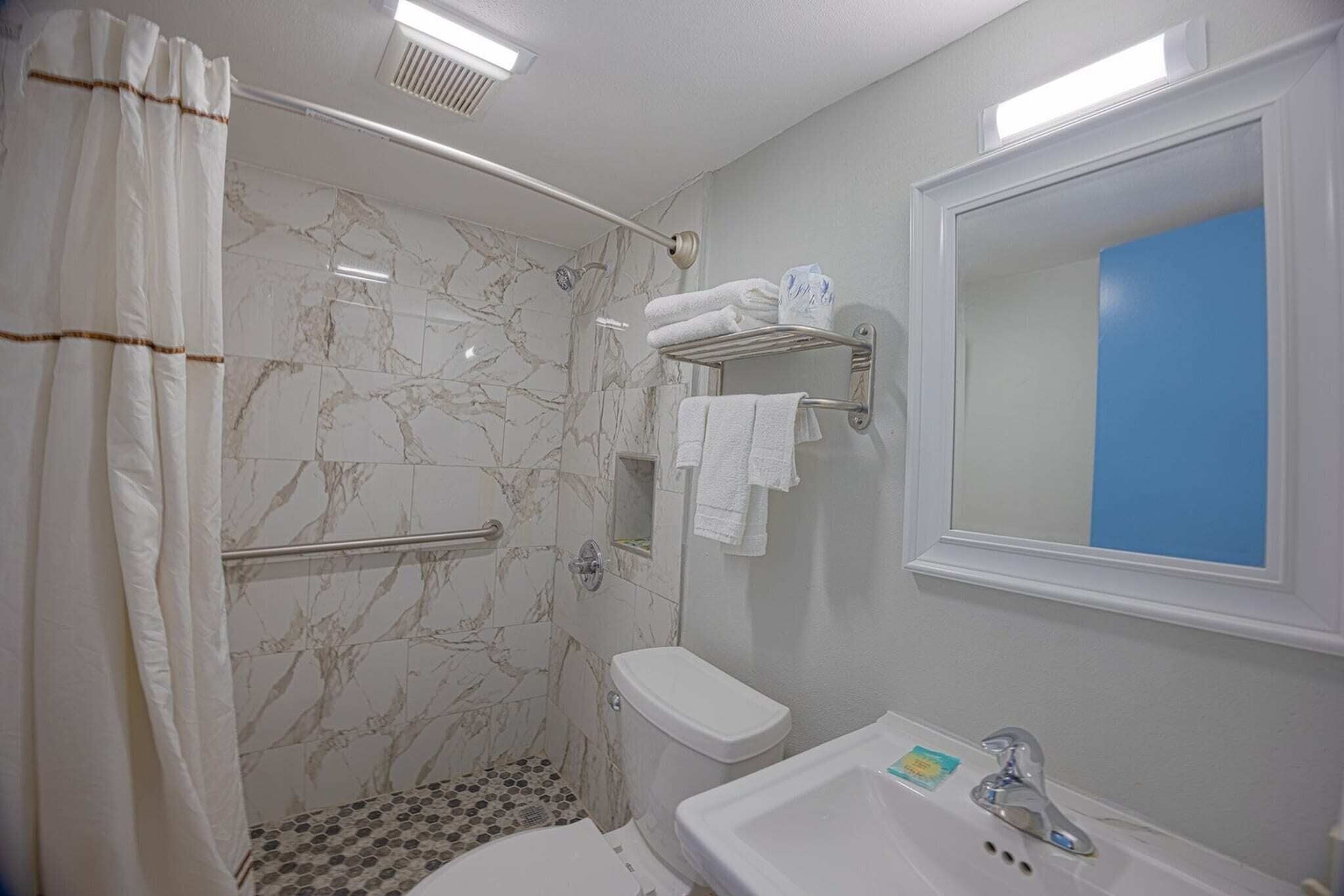 Shower, hair dryer