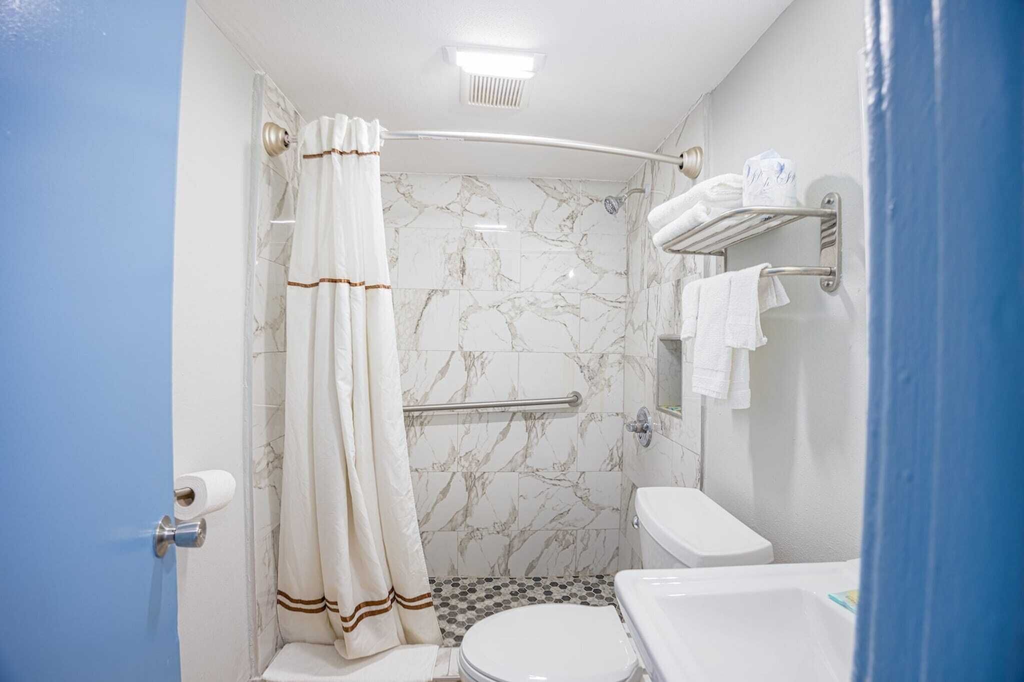 Shower, hair dryer