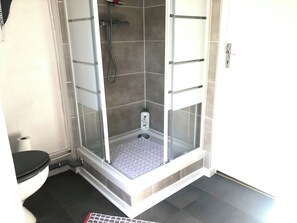 Shower, towels, soap, toilet paper - Vacation Rental Near Mont-Saint-Michel (Bazouges-la-Pérouse)