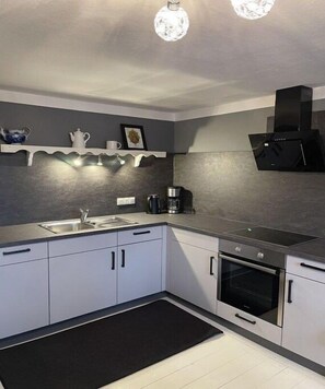 Kühlschrank, Ofen, Herdplatte, Geschirrspüler