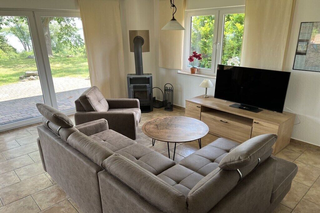 Smart-TV og peis