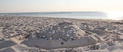 On the beach