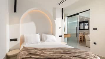 Suíte superluxo, vista para o mar | Cofres nos quartos, cortinas blackout, ferros/tábuas de passar roupa