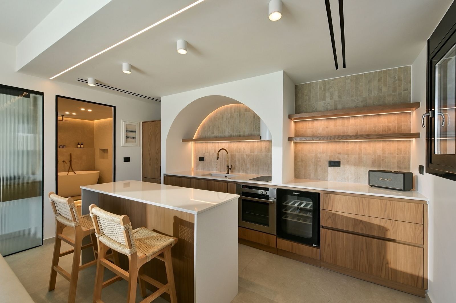 Suíte superluxo, vista para o mar | Cozinha privada