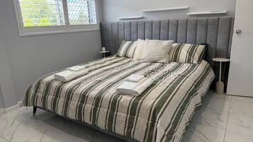 2 bedrooms, iron/ironing board, travel crib, free WiFi